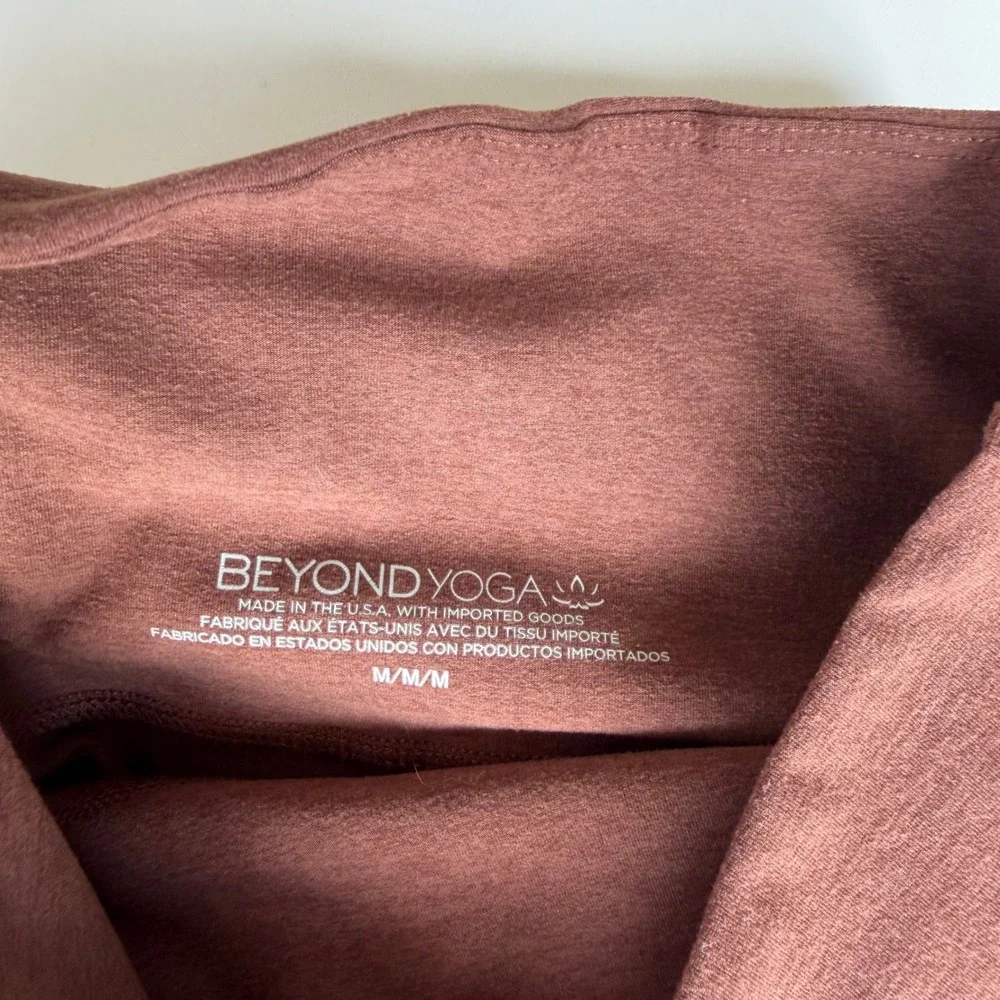 BEYOND YOGA Spacedye Leggings Brown High Waisted Women's Size Medium Yoga Gym - Picture 6 of 10
